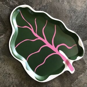 IKEA X Marimekko Bastua Rhubarb Leaf Tray Collab